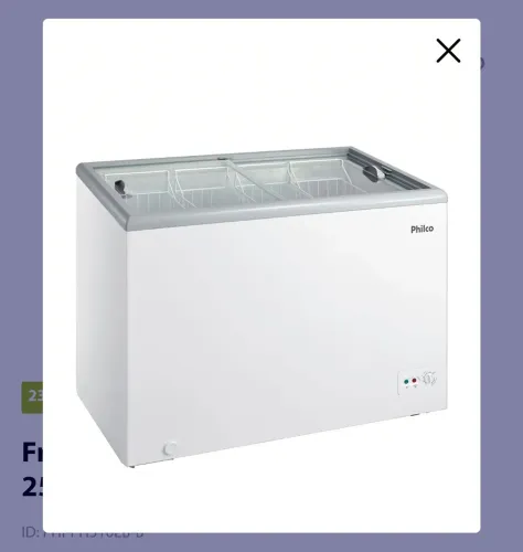 Freezer horizontal Philco 255L