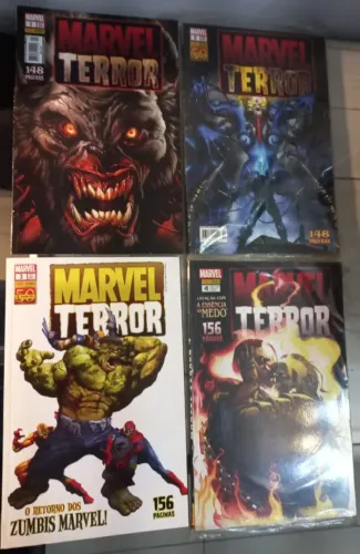 4 Hqs Marvel Terror /Panini - Volume 1 a 4 - Novas - 2 edições lacradas -2010/2012