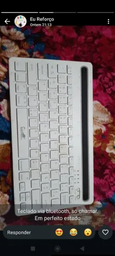 Teclado via bluetooth