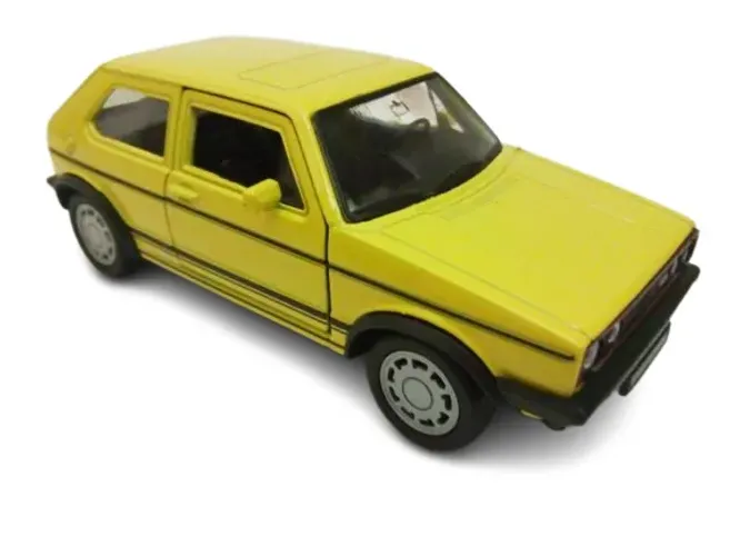Carrinho miniatura de Ferro Wolkswagen Gol GTI abre portas