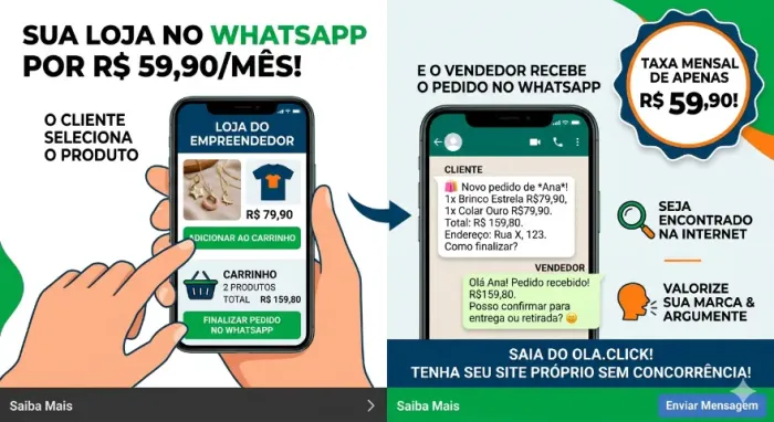 Loja com Pedidos pelo Whatsapp