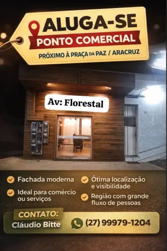 Aluga-se Loja Comercial 30m² na Av. Florestal | Próxima à Praça da Paz