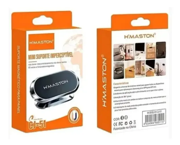 Suporte Magnético Veicular Imã Celular Ajustável 360° Cj-51 Automotivo - Loja Coimbra