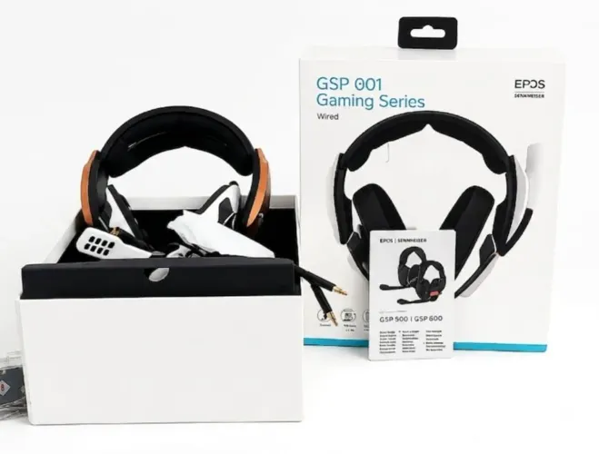 HEADSET GAMER EPOS SENNHEISER GSP 601 P2 PRETO BRANCO Novo!!!