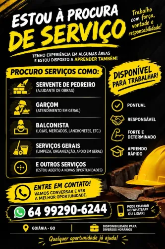 PROCURA-SE SERVIÇO