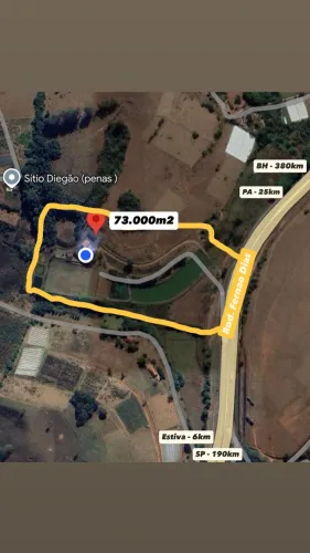 Área / Sítio / Terreno 73.900 m² às margens da Fernão Dias