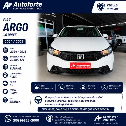 Fiat Argo Drive 1.0 6V Flex 2025