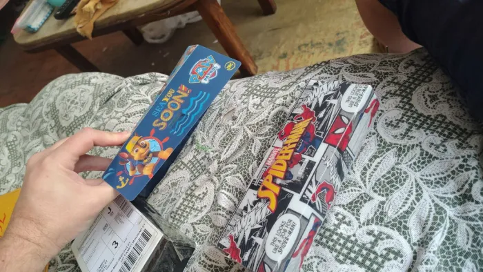 Estojo homem aranha e patrulha canina