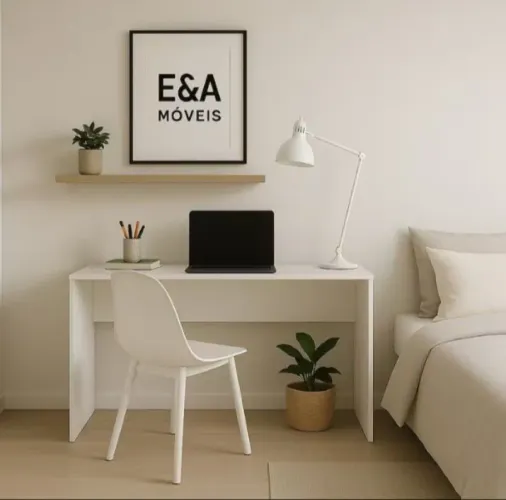 Mesa escrivaninha multiuso branca