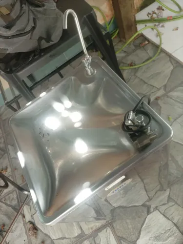 FILTRO GRANDE INOX,GELANDO BEM, BARATO P IR LOGO!