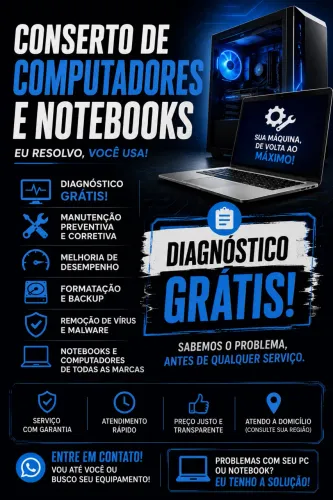 Conserto de Computadores e Notebooks | Diagnóstico Grátis ?