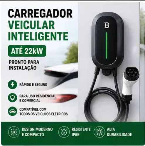 Carregador Veicular Elétrico Inteligente até 22kW