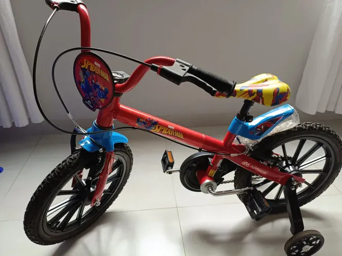 Bicicleta infantil aro 16 spider man