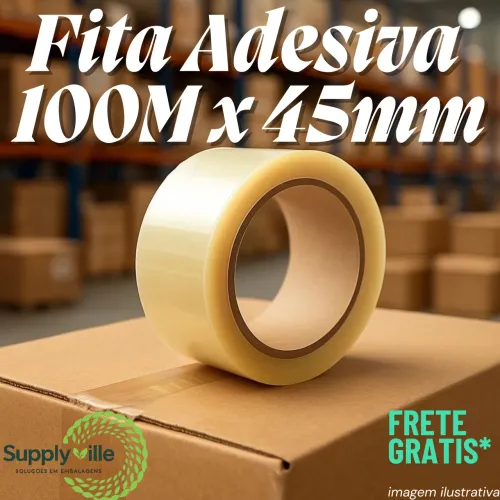 Fita adesiva/durex 100Mx45mm