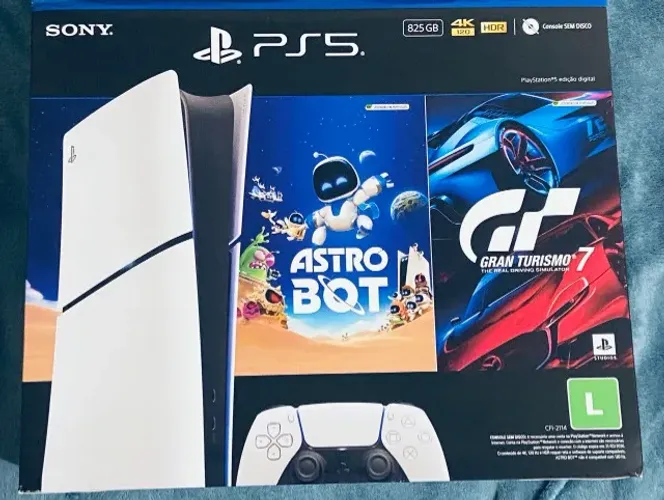 Console PlayStation 5 Edição Digital 825GB - ASTRO BOT e Gran Turismo 7