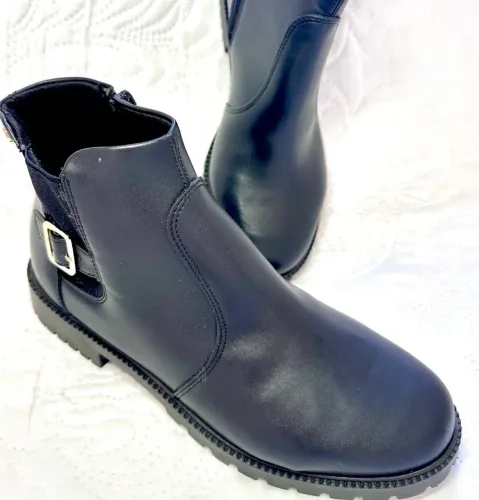 bota cano curto via uno preta - 39