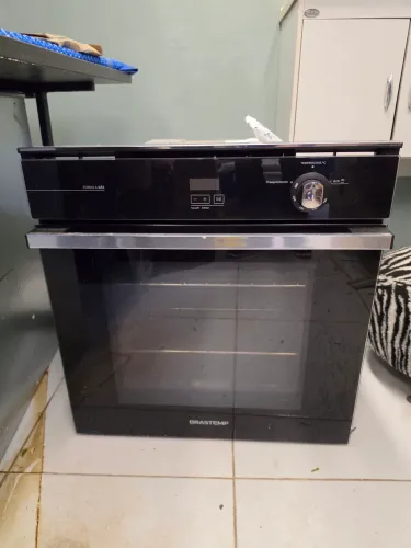 Forno de embutir Brastemp gás e elétrico em até 10 X sem juros no cartão