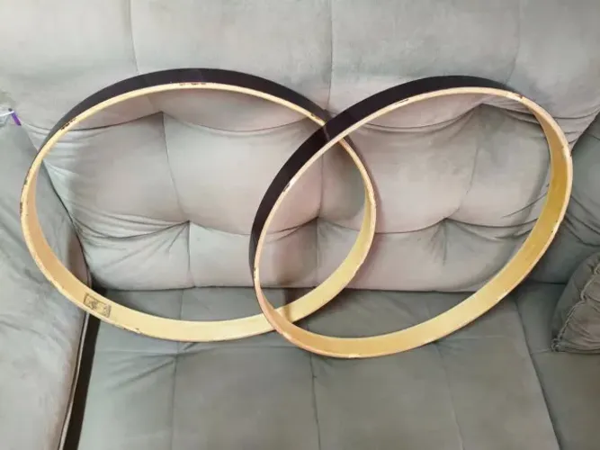Par de Aros 22' Prime Bordô Madeira