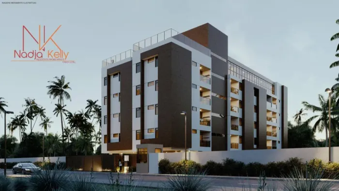 Apartamento Térreo de 78m² com 3 quartos a venda por R$ 591.621 - Praia Formosa - Cabedelo