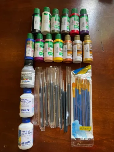 Kit de pintura para Artesanato e/ou Impressão em 3D