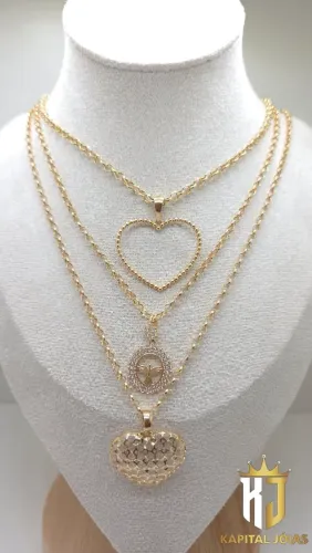 CORRENTES FEMININAS OURO 18K 750 JÓIAS PRONTA ENTREGA.