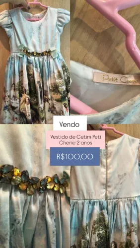 Vestido de festa Infantil Petit cherie