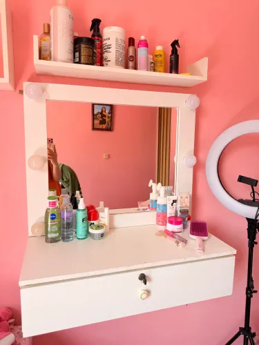 Espelho camarim com nichos