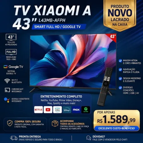 TV LED 43? XIAOMI A L43MB-AFPH SMART FULL HD/GOOGLE TV