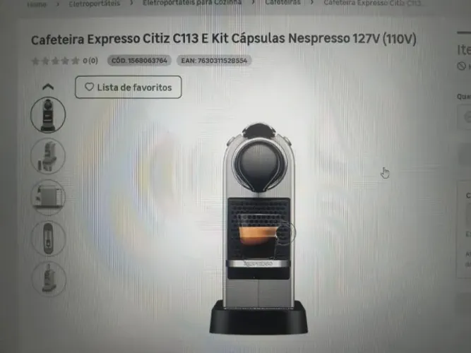 Cafeteira Expresso NESPRESSO CITIZ C113