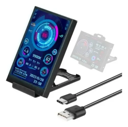Tela Secundária 3.5 Usb C Computador Cpu Gpu Pc Gamer