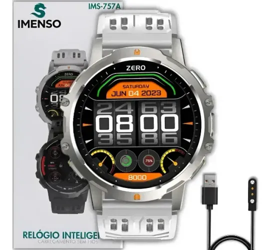Relógio Smartwatch Ims-757a Imenso 3atm 1000mah Esportes Gps