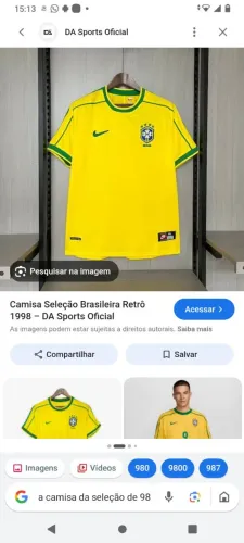 Camisa do brasil 1998