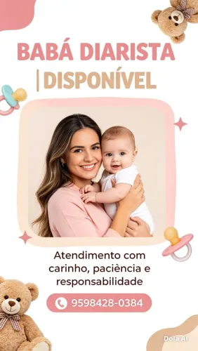 Babá diarista disponível