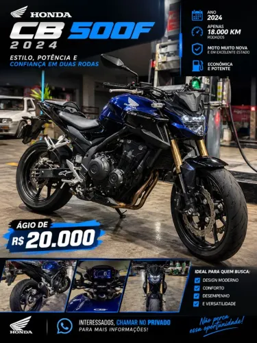 VENDE-SE AGIO DA CB 500F