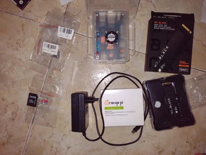 Kit orange pi 16gb com ssd wd black sn850 500gb
