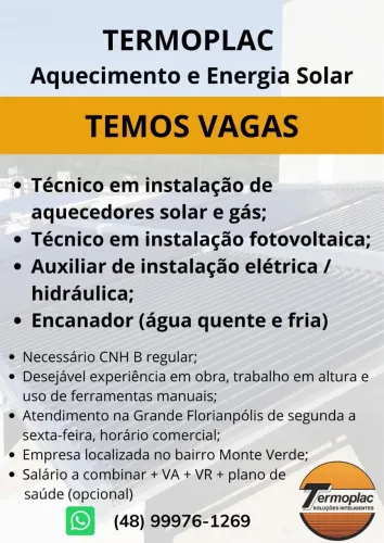 Vaga para técnico