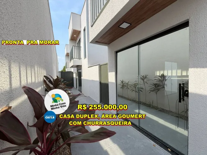 Residencial Villa Suíça - Casa Duplex 2 Quartos com Espaço Gourmet e Churrasqueira