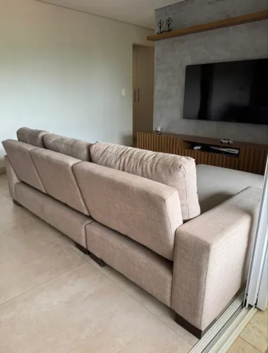 Sofa 3 lugares com chaise (trevisan)