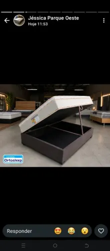 Cama bau com colchão