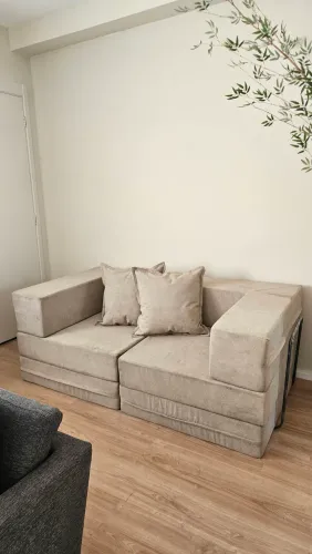 (NOVO) Sofá-cama Modifika Cobbi Modular 2 lugares com Capa Lavável