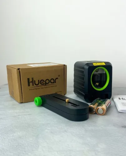 NIVEL A LASER HUEPAR B011G 2 LINHAS VERDES - BRINDE BOLSA, SUPORTE E PILHAS ?