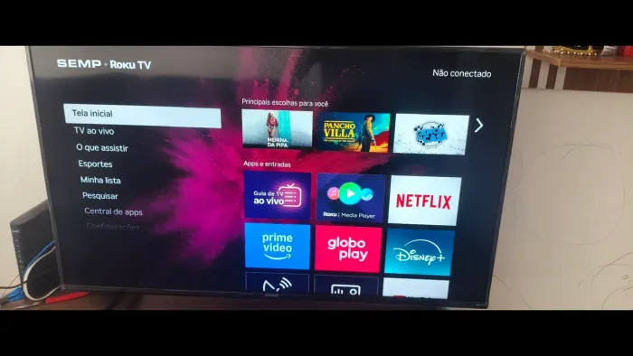 TV Semp Roku 50' Com Defeito
