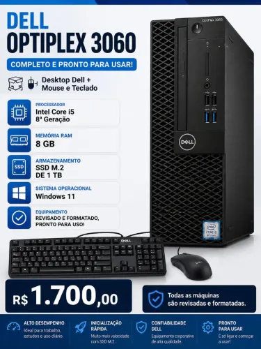 Desktop Dell Small 3060 - I5 de 8° Ger