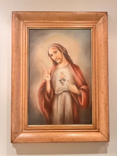 Quadro Sagrado Coração de Jesus 61x81cm
