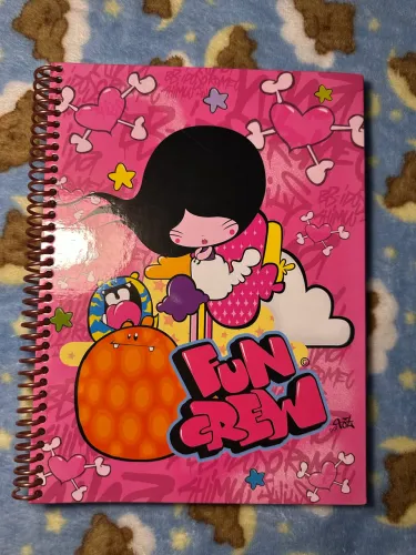 caderno uma matéria grafons fun crew vintage anos 2000 modelo raro papelaria vintage