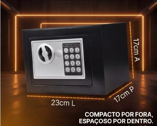 Cofre compacto e eficiente 