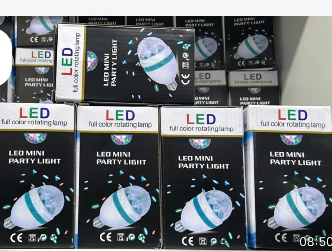 lampada giratório led RGB