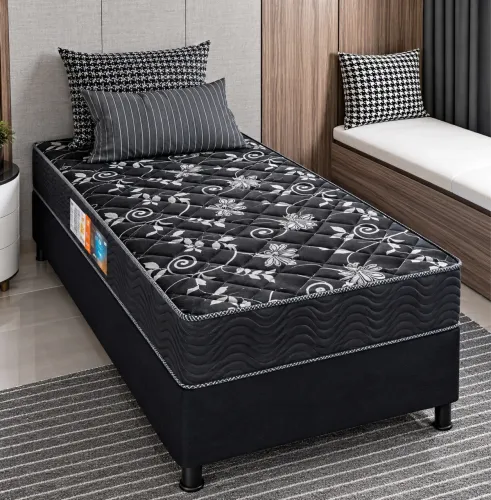 Cama Box Solteiro Completa Com Colchão Entregamos