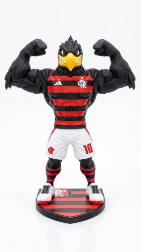 Mascote Flamengo com escudo(27cm)