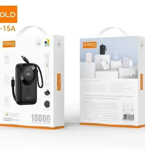 Carregador Portátil 10.000mAh A'Gold BTE-15A (Novo)